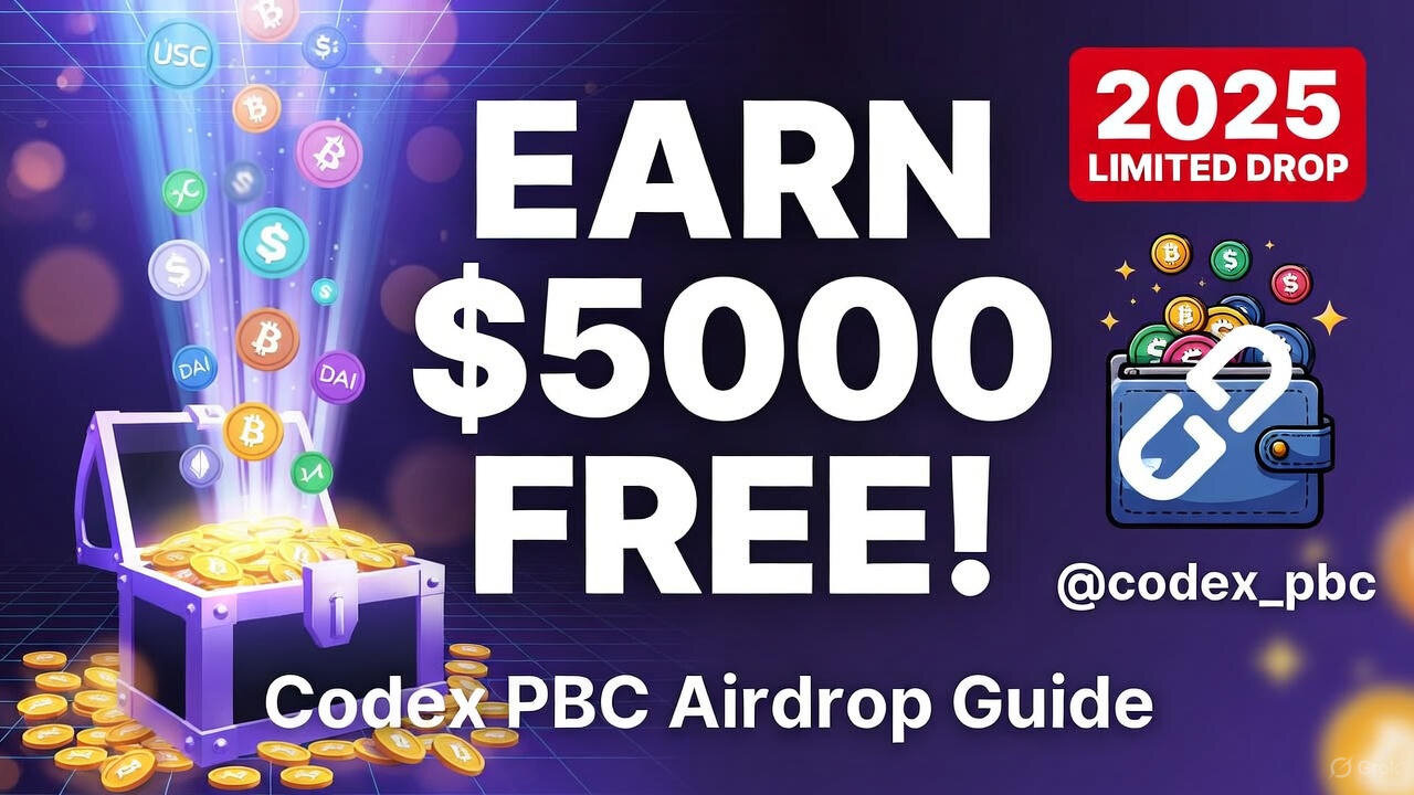 Codex PBC Airdrop 2025: Earn Up to $5000 in Free Crypto with Ethereum's Stablecoin Chain!