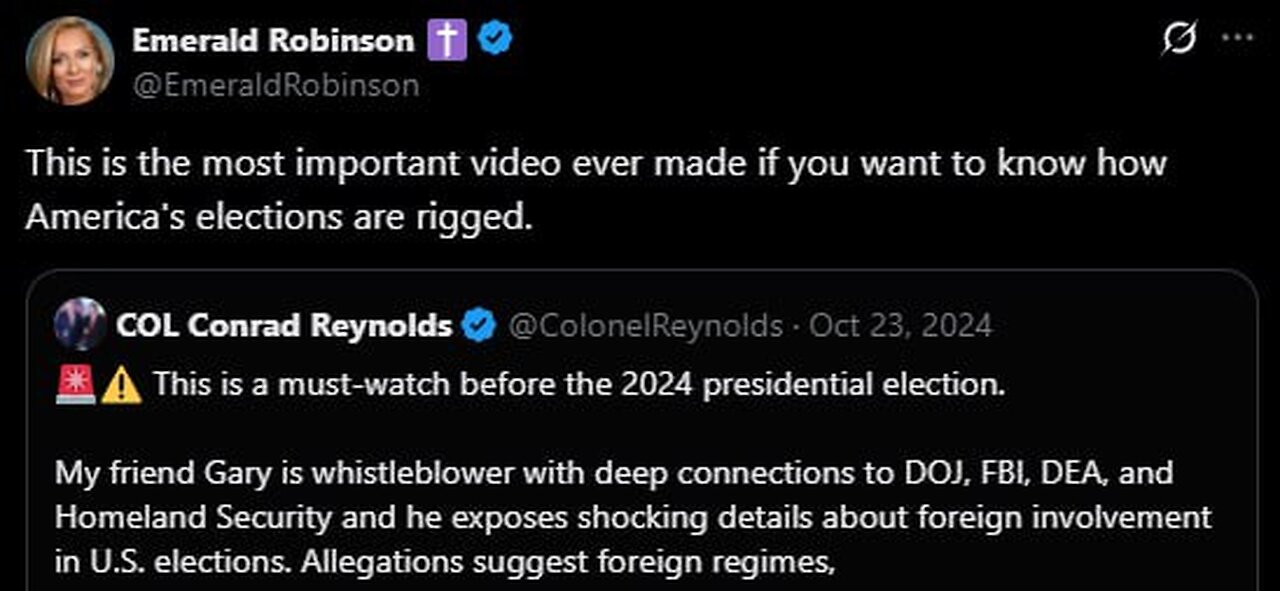 This is the most important video you with watch”-Emerald Robinson (Check Description)