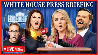 🚨JD Vance LIVE Right Now at White House Briefing With Karoline Leavitt TORCHING Fake News 🔥