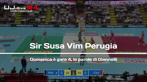 Sir Susa Vim Perugia Domenica è gara 4, le parole di Giannelli