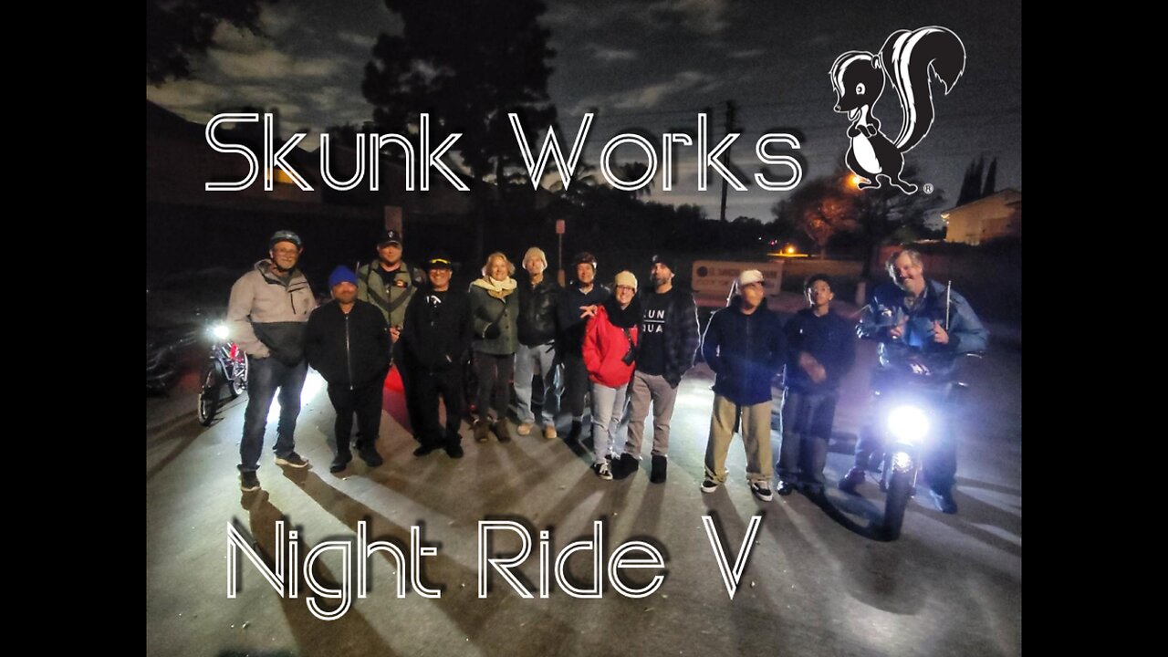 The 5th Official Skunk Works Night Time Electric Bike Ride Promo Video - July 19th 2025