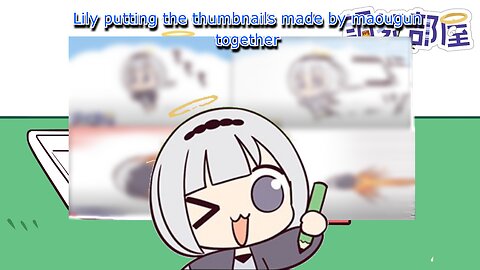 vtuber Shirayuri lily - maougun tell a story with thumbnails