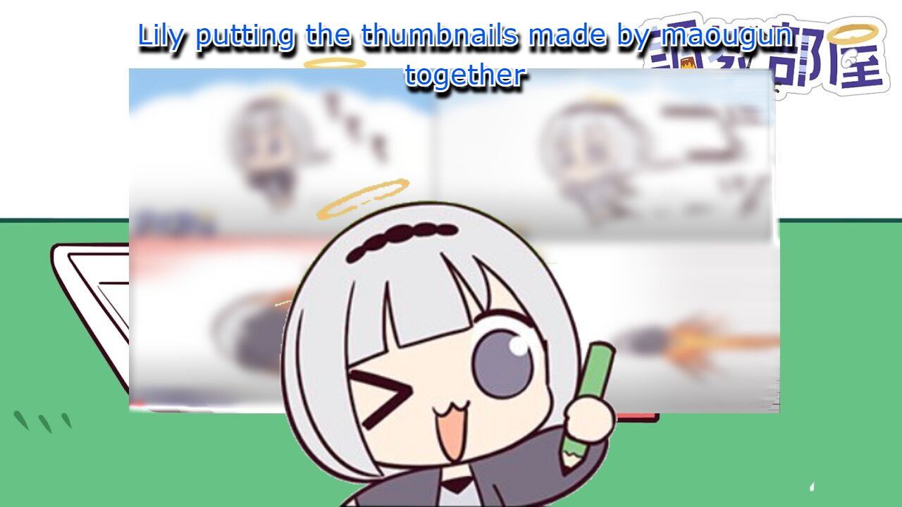 vtuber Shirayuri lily - maougun tell a story with thumbnails