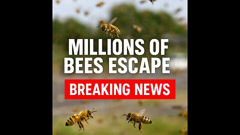 Millions of Bees Escape in Truck Crash 😱 | Breaking News