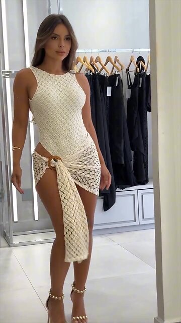 2025 Elegant Mesh Overlay Swim Set with Sheer Cover-Up Dress👙