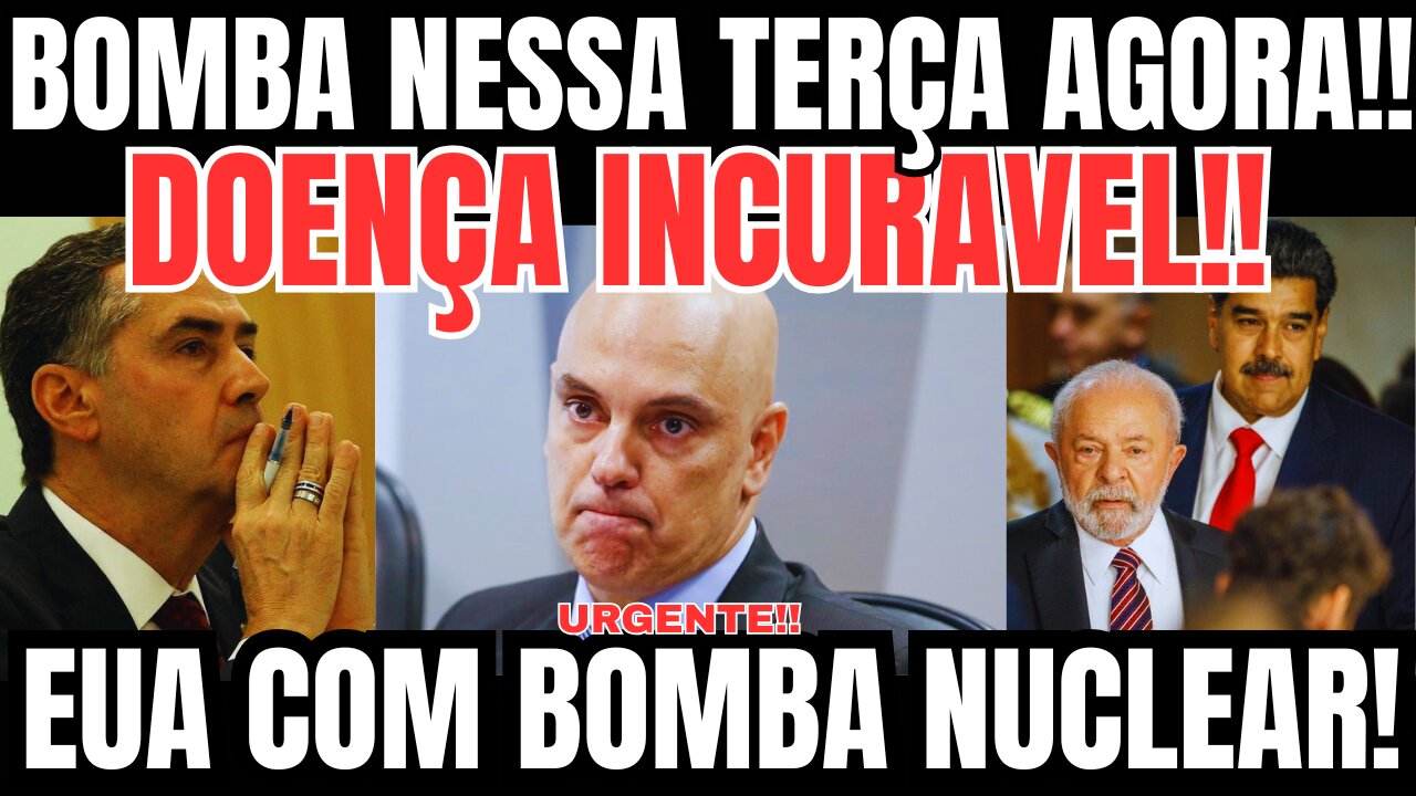 Bomba! MORAES ESTÁ COM DOENÇA GRAVE INCURÁVEL!! MADURO PREPARA FUGA AS PRESSAS!! MILITARES EM AÇÃO!