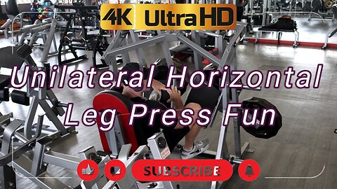Why do one squat when you can CRUSH a unilateral leg press? 😤