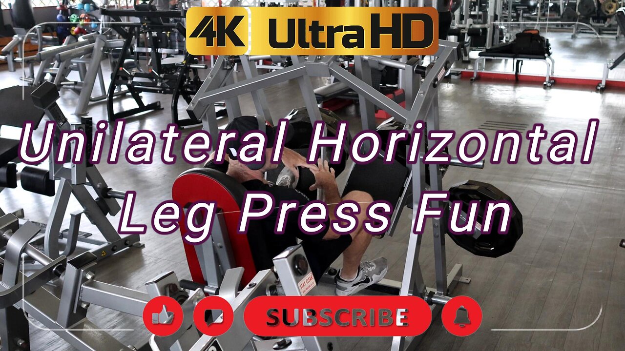 Why do one squat when you can CRUSH a unilateral leg press? 😤