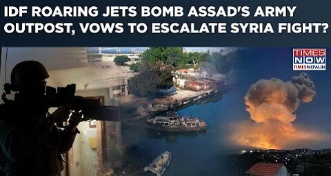 Bomb of IDF Roaring Jets An Outpost of Assad's Army Promises to Fight Syria