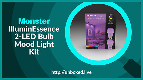 Monster IlluminEssence 2-LED Bulb Mood Light Kit - PLUGHITZ Live Unboxed