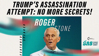 Roger Stone isn't satisfied with the lack of info that’s out on the attempted assassination on Trump
