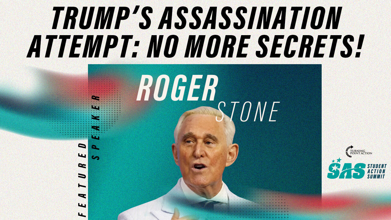 Roger Stone isn't satisfied with the lack of info that’s out on the attempted assassination on Trump
