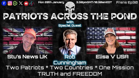 Patriots Across The Pond & Frens - ROB CUNNINGHAM - *CANCELLED DUE TO UNFORSEEN CIRCUMSTANCES*