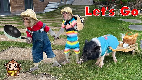 YiYi and YinYin are excited to prepare for their journey to explore nature