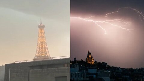 Watch The Eiffel Tower Disappear During Storms