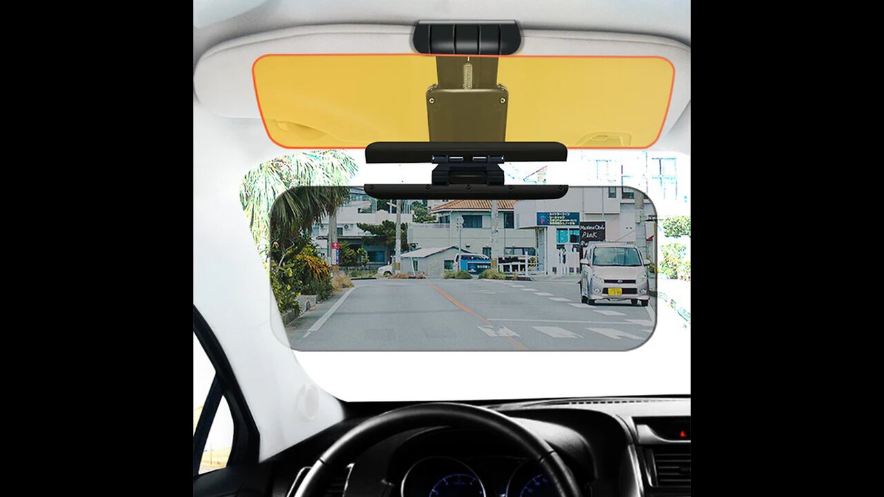Universal Car Anti-Glare Sun Visor Extender, with Adjustable Angle, for Day and Night