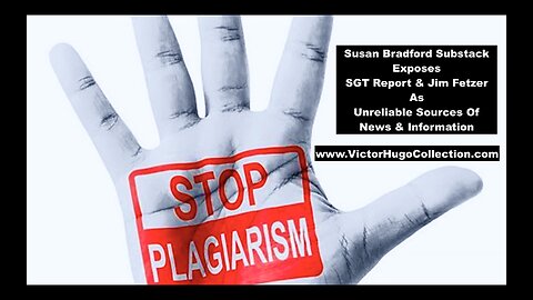Susan Bradford Substack Exposes SGT Report Jim Fetzer As Unreliable Sources Of News And Information