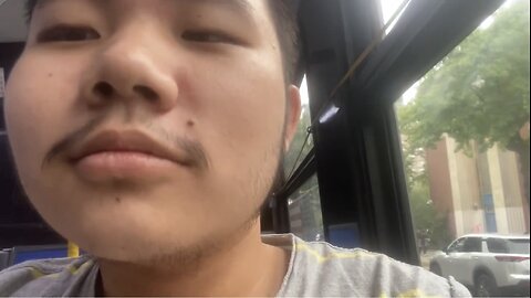 Am Ke dan Yan and Am am Famous On YouTube in The Back Of the Q26 MTA Bus Sitting