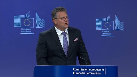 European Trade Commissioner Maros Sefcovic reacts to EU-US trade deal - July 28, 2025