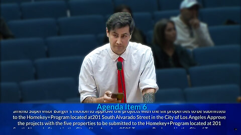 Def Noodles Calls Out Democrat Corruption At LA County Board Of Supervisors Meeting