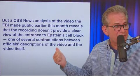 Forensics expert analysis of Jeffrey Epstein jail video contradicts government's claims
