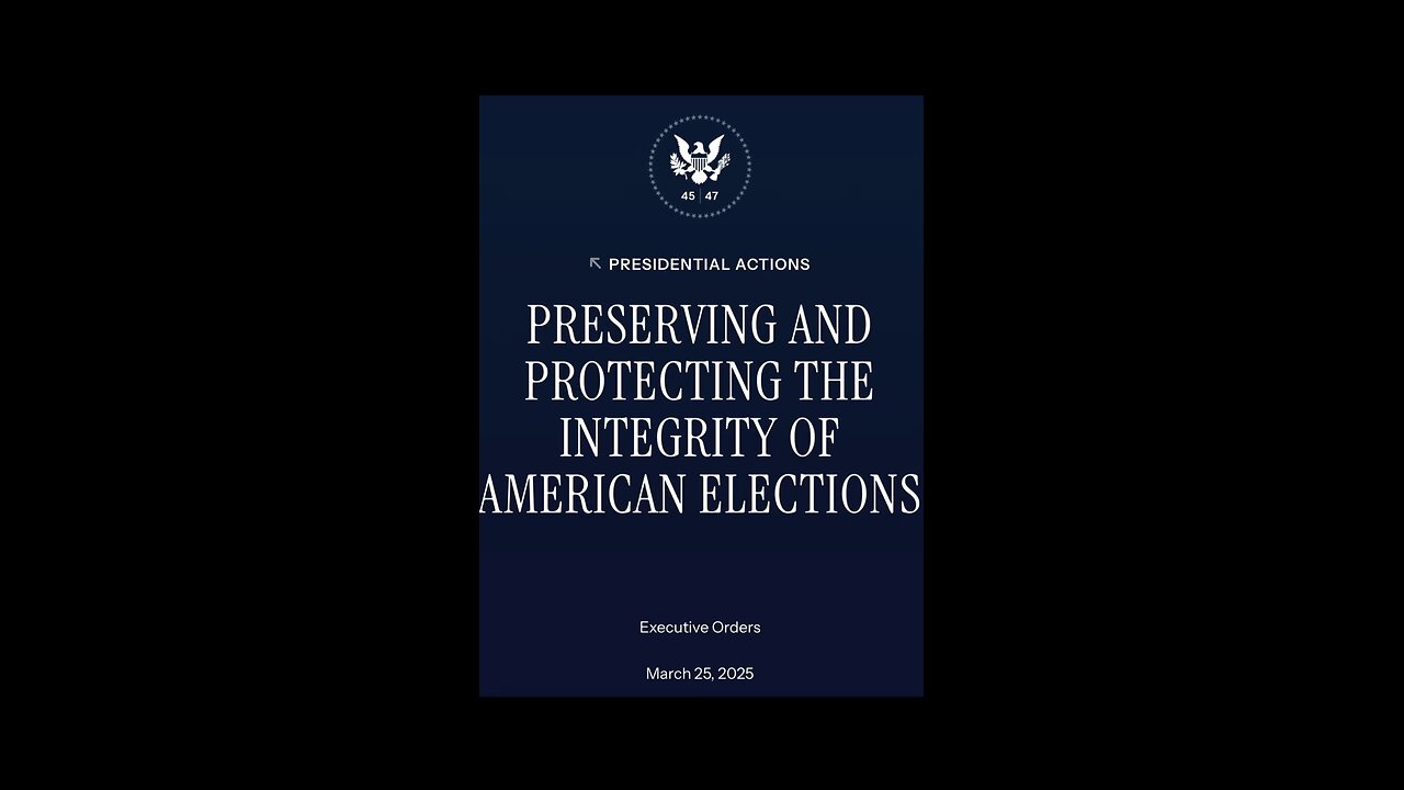 Trump’s BOLD Move to Protect Our Elections—Will It Stand? 🇺🇸