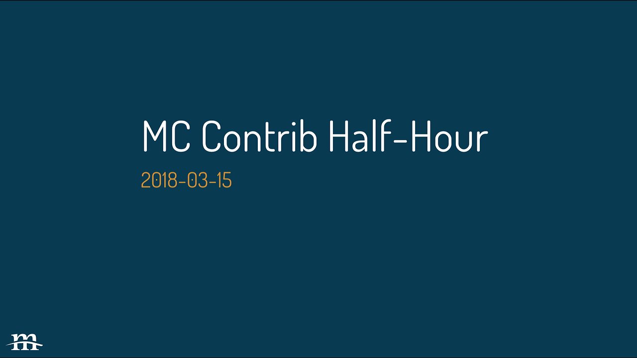 Drupal Contrib Half Hour, 2018-03-15