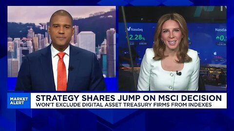 Strategy shares jump on MSCI decision