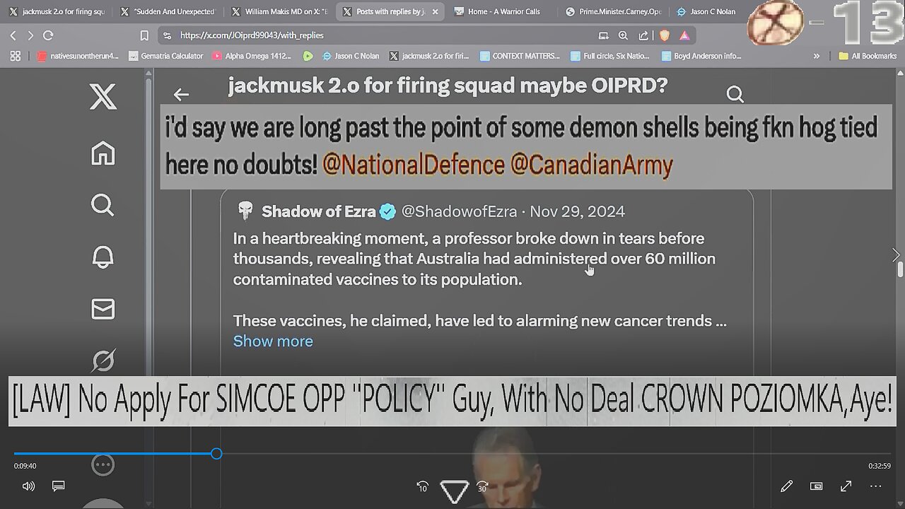 [LAW] No Apply For SIMCOE OPP "POLICY" Guy, With No Deal CROWN POZIOMKA Aye!
