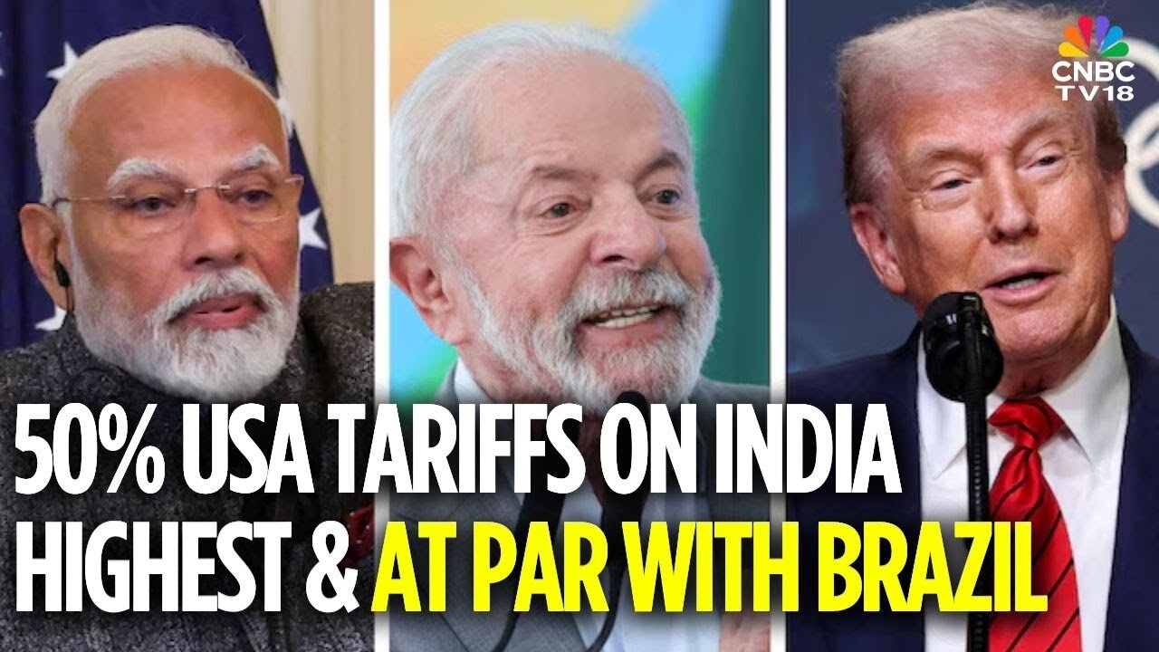 BREAKING NEWS | Trump's Tariffs: India Faces 50% USA Tariffs, Highest & At Par With Brazil