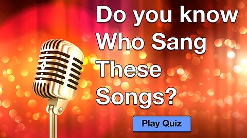 Who Sang These Songs?