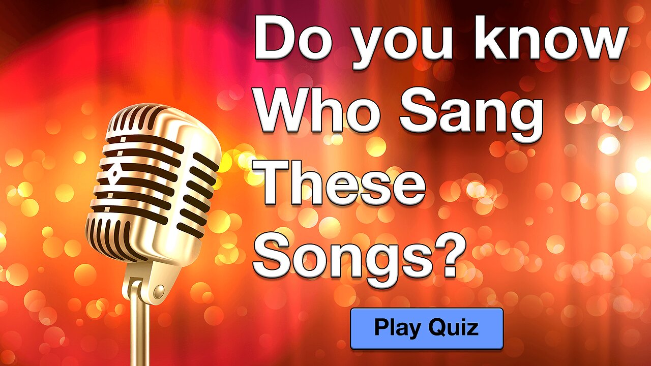 Who Sang These Songs?
