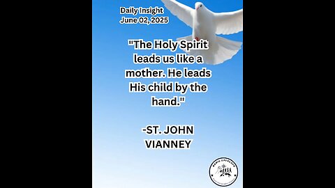 Daily Insight June 02, 2025 #faith #Saints #Insight