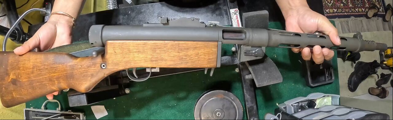 Tikka Suomi M31 Field Strip, and drum mag loading.
