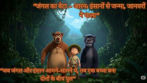 "Born a human... but raised by animals!" #HindiAnimation #JungleBoy #emotionalstory