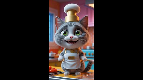 cat cooking 🍳🍳