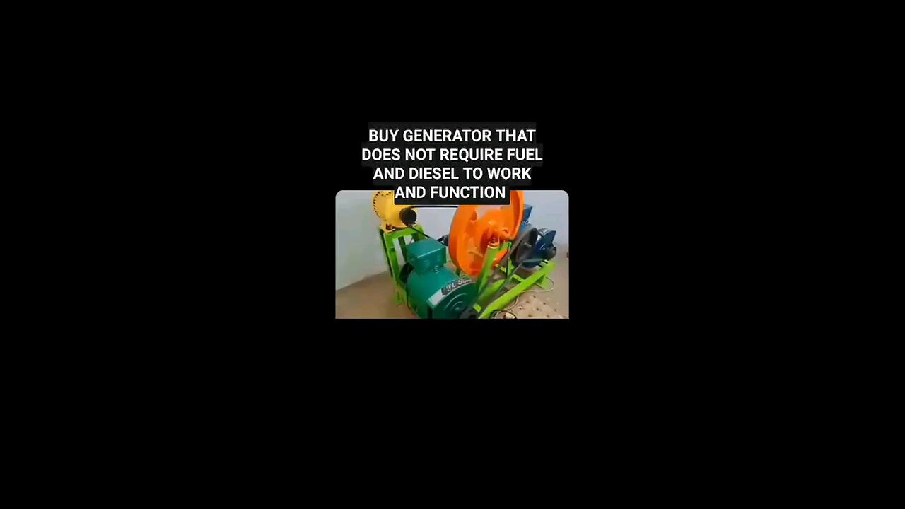 non gas, non diesel generator😶🌫️