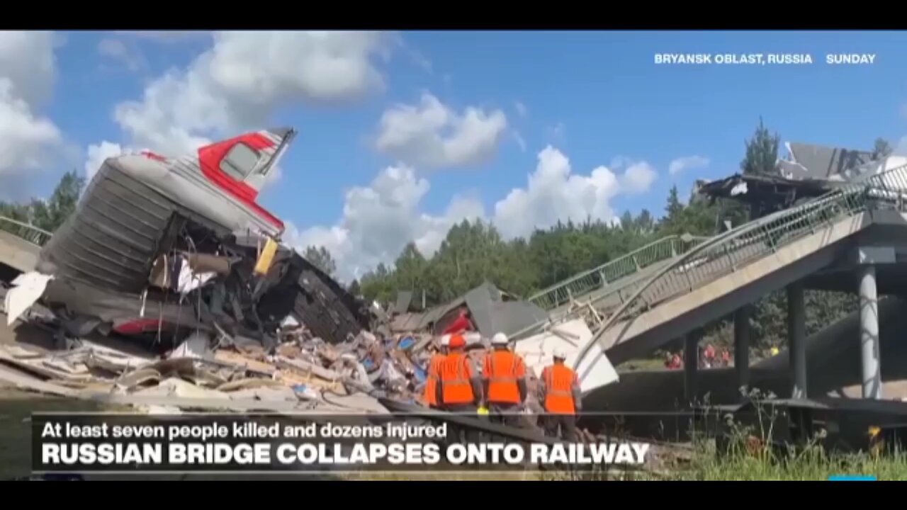 At least seven people killed after 'explosions' collapse two bridges near Russia's Ukraine border