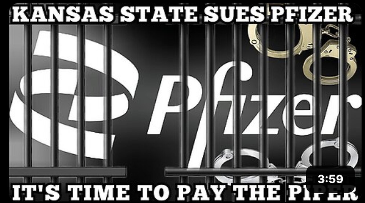 "Kansas State and AG Kris Kobach File Civil Lawsuit Against Pfizer"