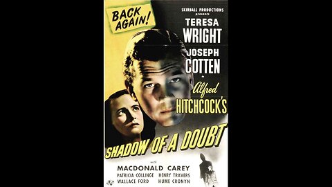 Shadow of a Doubt 1943 HD 1080 Full Movie Alfred Hitchcock