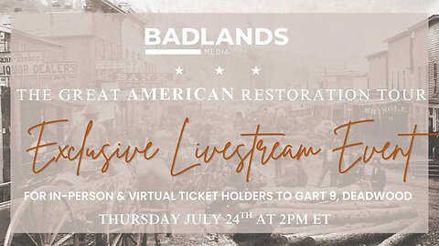 GART Exclusive Ticketholder Livestream (For Rumble Premium Subscribers)