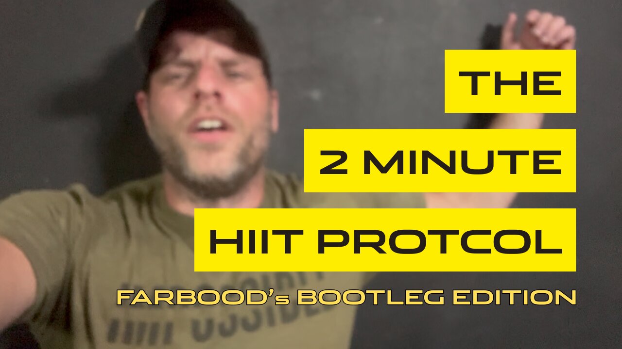I tested out Farbood's TWO minute HIIT Workout (Bootleg Version)
