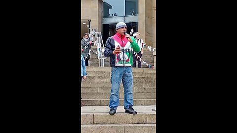 PALESTINE RALLY, BUCHANAN STREET STEPS