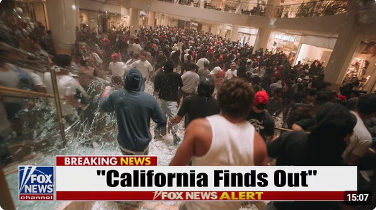 Gangs EMPTY LA Plaza... as California’s “LET THEM LOOT” Policy IMPLODES