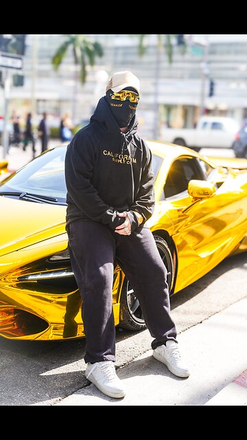 Millionaire in Ski Mask Flexes Gold McLaren & Lambo on Rodeo Drive! (Exclusive Interview)