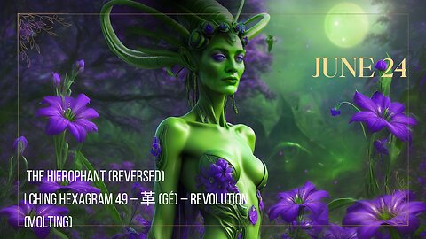 JUNE 24 Aquarius I Ching Hexagram 49 – 革 (Gé) – Revolution (Molting)