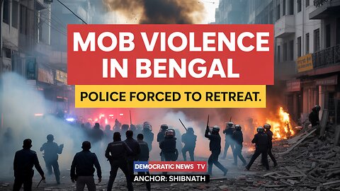 Maheshtala Mob Clash: Police Retreat Amid Violent Unrest in West Bengal in India.
