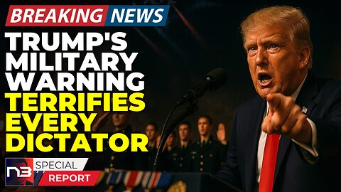 🚨BREAKING: Trump's Military Warning To Our Enemies Just Made Every Dictator Lose Sleep Tonight