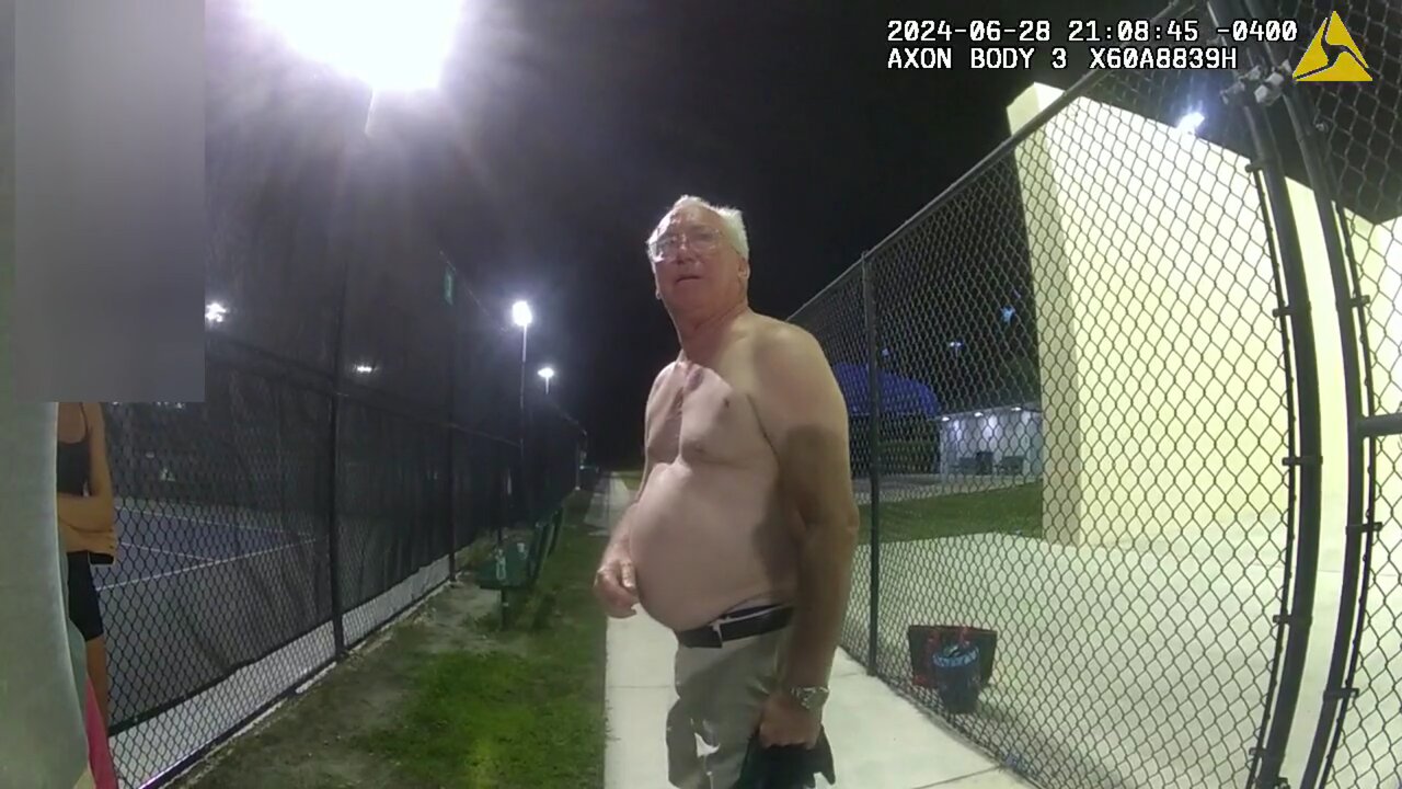Police confront drunk Florida Man lurking at the park