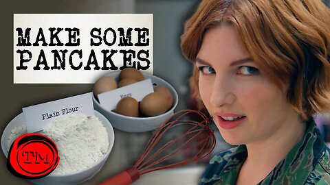 Make a Pancake with Objects Tucked Into Your Sweatband | Full Task